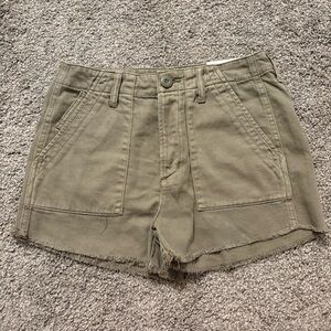Olive Green Women's Shorts